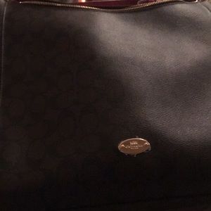 Coach hang bag and a matching wallet